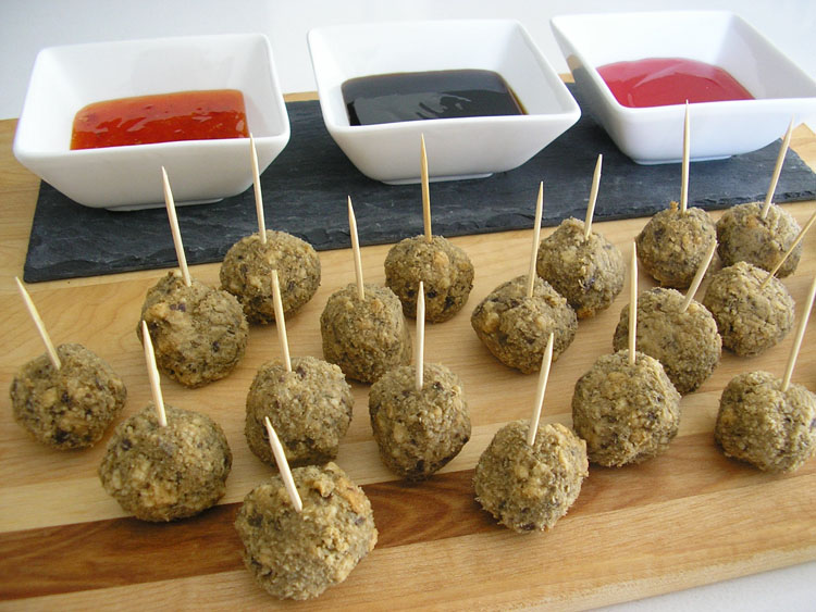 Eggplant ''meat'' balls